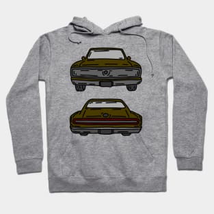 classic muscle car old illustration Hoodie